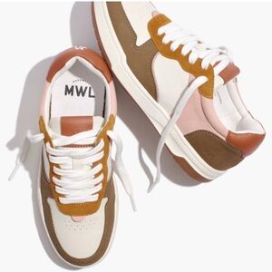 Madewell Court size 7 Sneakers in Nubuck and Recycled Leather